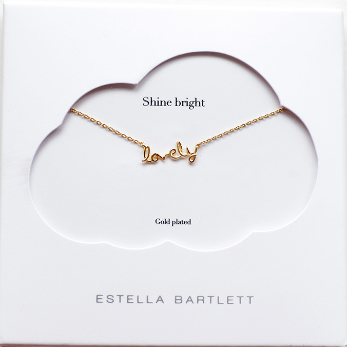 Estella Bartlett Jewellery 'Lovely' Gold Plated Necklace.