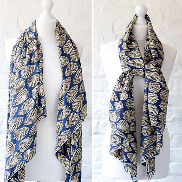 navy summer scarf