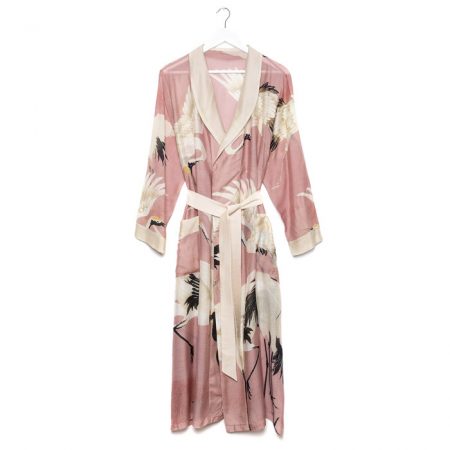 Stork Pink Dressing Gown - One Hundred Stars Free UK Delivery