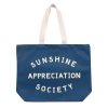 Blue Canvas With White Sunshine Appreciation Society Bag - From Source Lifestyle UK