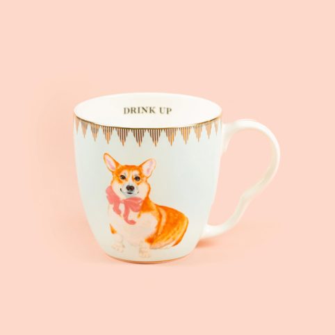 Yvonne Ellen Corgi Mug With "Drink Up" On The Inside - From Source Lifestyle