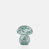 Green Mushroom LED Lamp Made From Marbled Glass - By Source Lifestyle UK