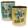 Set Of 2 Large Olive Oil Tins In Two Sizes - By Source Lifestyle UK