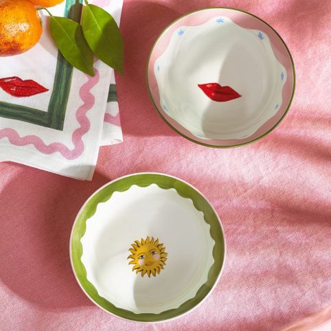 Sun & Lips Nibbles Bowls With Scalloping Detail - From Source Lifestyle