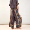 Moorish Blue Crepe Palazzo Pants. Pair With The Matching Top Or A Jumper - By Source Lifestyle UK