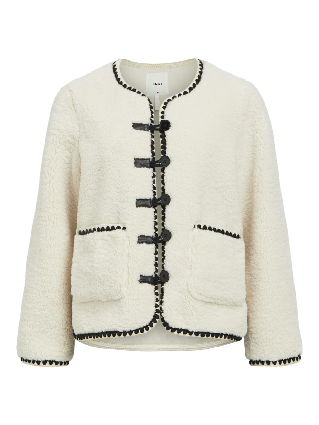 Object Pauline Teddy Jacket With Top Stitching - By Source Lifestyle UK