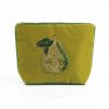 Small Pear Velvet Pouch With Glass Beads - From Source Lifestyle UK