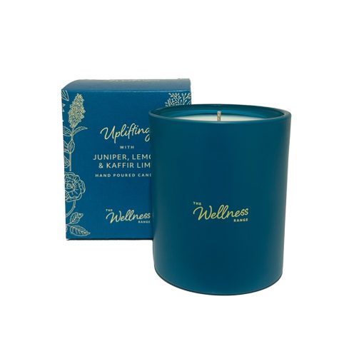 Uplifting Wellness Scented Candle With Juniper, Lemon & Kaffir Lime - From Source Lifestyle UK