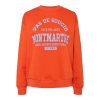 Pieces Orange Montmartre Sweatshirt - From Source Lifestyle UK