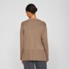 Mocha Ostria Deep Hem Knit - From Source Lifestyle UK