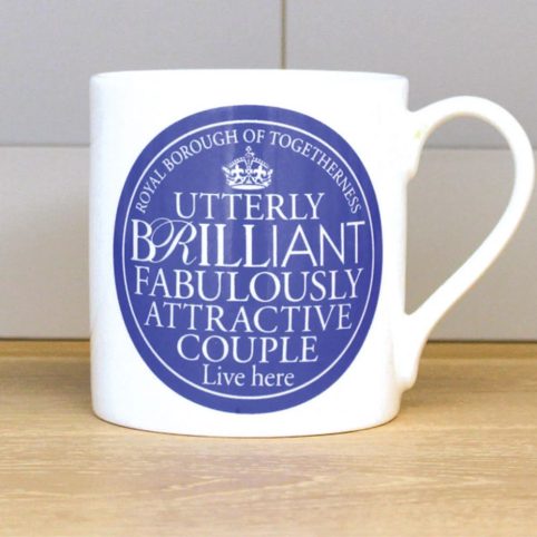 Bone China Utterly Brillian Couple Mug - From Source Lifestyle