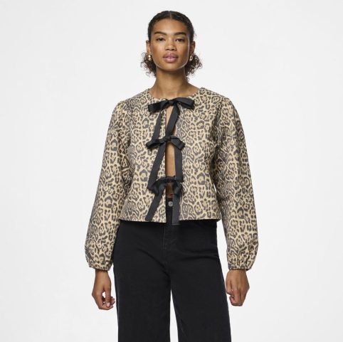 Reversible Leopard Print Denim Top - From Source Lifestyle UK