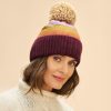 Powder Stripe Bobble Hat - By Source Lifestyle UK