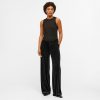 Object Wide Leg Velvet Trousers In Black With Stretch - From Source Lifestyle