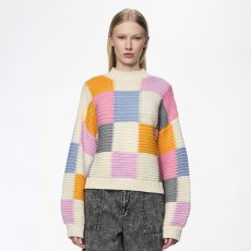 Pieces Colourful Check Jumper - From Source Lifestyle